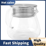 Heat Resistant Coffee Pot Hand Brewing Coffee Pot Steel Cover Transparent Sharing Pot Glass Brewing 