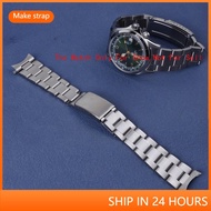 For 20mm Seiko Prospex Alpinist SPB115 117 121 123 209 210 Silver Watch Band 316L Stainless Steel Strap Oyster Bracelet