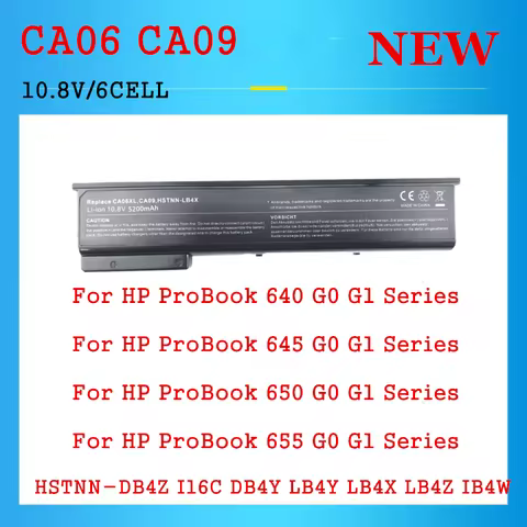 New CA06XL Laptop Battery For HP ProBook 640 645 650 655 G0 G1 For battery CA06 CA09 HQ-TRE HSTNN-DB