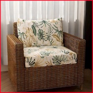 【IN stock sofa cover】 2pcs printed elastic sofa cushion set outdoor rattan chair backrest + cushion 