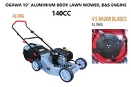 OGAWA 140cc Petrol Aluminium Body B&amp;S Engine Lawn Mover(Easy Start) Mesin Rumput Tolak Petrol(Senang Start), AL19BG