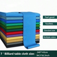 7ft Pool Table Felt Cloth, Snooker Table Replacement Cloth, Thickened Black 8 Ball Pool Table Felt, 