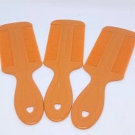 Nf ORANGE PLASTIC HANDLE LICE COMB / LICE COMB