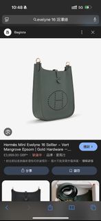 原價出！新款（皮肩帶）Evelyne 16