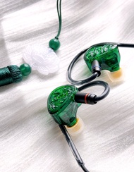 TANGZU WANER SG 2 Jade --Dragon Edition 10 มม.PET หูฟังชนิดใส่ในหูแบบไดนามิกเดี่ยวพร้อมถุงเก็บซิลิโค