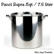 Supra 8qt Pan / Stainless Steel Stock Pot Supra 8qt 7.5 liters