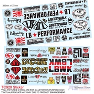 Team C Sticker TC920 1/10 LB Sticker, 300mm x 137mm