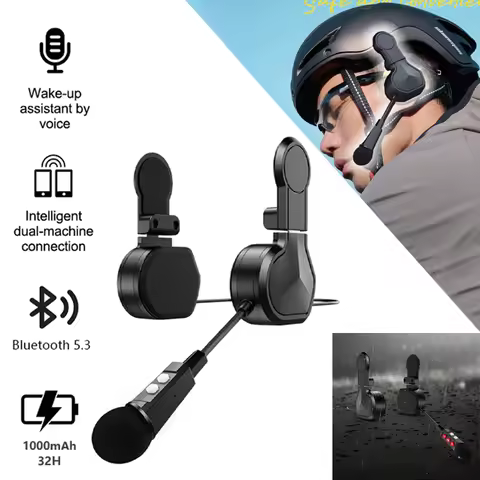 Summer Half Helmet Bluetooth Earphones Magnetic Absorption Installation 1000Mah Battery Life 22 Hour