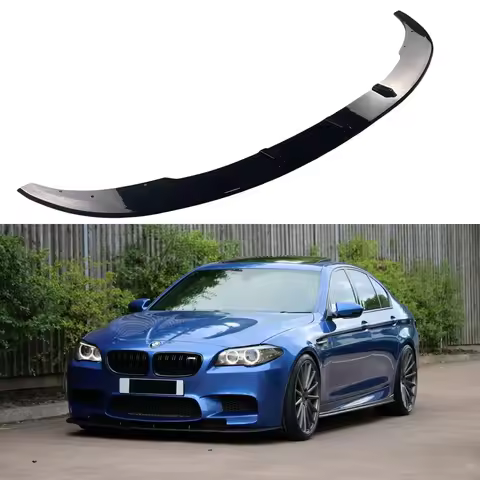 Gloss Black Car Front Bumper Lip Spoiler Splitter For BMW F10 F11 M5 520i 535i 535d 535d xDrive 550i