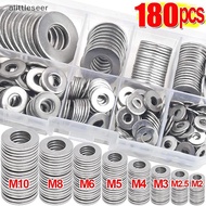 ER 180pcs Stainless Steel Washers O Ring Fasteners Gasket Set Assortment Kits M2 M2.5 M3 M4 M5 M6 M8