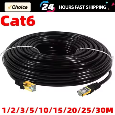 Cat6 Ethernet cable, Gigabit high-speed 1000Mbps Internet cable, RJ45 network LAN cable, suitable fo
