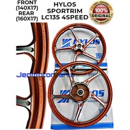 HYLOS LC135 YAMAHA LC135 SPORTRIM SET HYLOS MOTORCYCLE RACING PARTS LC RIM SET #Sport Rim #HYLOS#5Ba