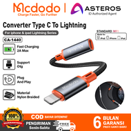 MCDODO OTG Converter iPhone Lightning Ke Type C Data Transfer Audio & Charger CA-1440