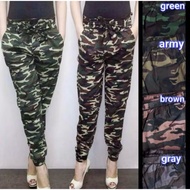 Jogger Pants Wanita Women's Army Long Camouflage Pants Imported Army Pants