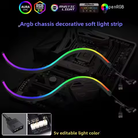 ARGB Motherboard PC Case Decoration 5V LED Strip - RGB Phantom Sync with Screen, AURA Sync Compatibl