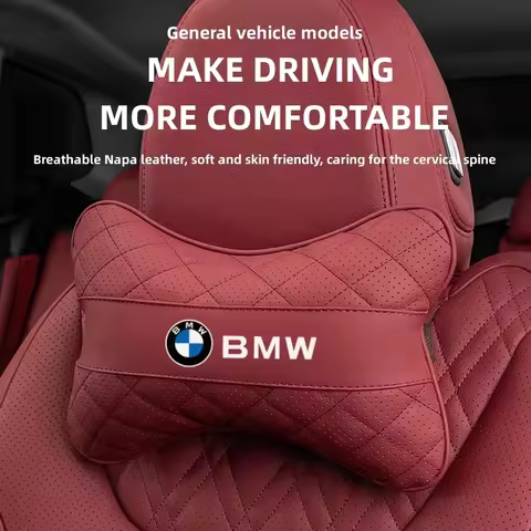FOR Car Headrest Neck Support Seat Lumbar Cushion Neck Pillow For BMW i8 Z4 Z8 X1 X2 X3 X5 X4 X6 X7 
