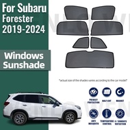 Car Window Shades For Subaru Forester SK 2019-2023 2024 Car Sunshade 99% Blackout Window Shade and H