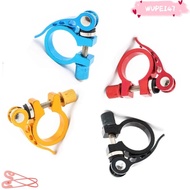 WUPEI47AD Bicycle Seatpost Clamps, 5 Colors Aluminium Alloy Bike Seat Clamp,  Ultralight Quick Relea