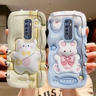 Case  OPPO Reno2F Reno2 New ins Japan and Korean Design Couples Phone Case OPPO Reno Cartoon