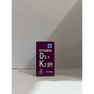 IPI Vitamin D3 + K2 25 Supplement tablet for Bone Health