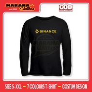 BNB Binance Logo Long Sleeve T-Shirt Distro T-Shirt