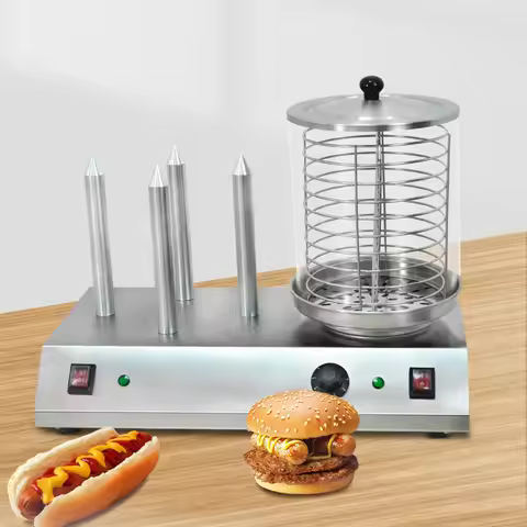 Bread Steamer Warmer Chinese Automatic Sausage Grill Machine Commercial Hot Dog Maker Electric Hotdo