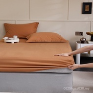 Household Brushed Bed Sheet Bedspread High-End Cotton 100S Single Piece Anti-dust Cover Protective C