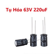 Capacitor 63V 220uF Size 10x17mm - High Quality