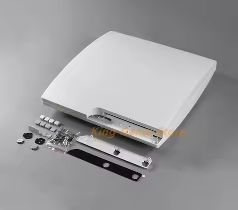 1set For playstation 3 PS3 Slim high quality White Black Full Housing Shell Case With Parts for PS3 