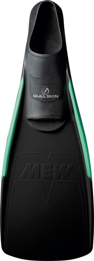 GULL Gull Super Soft Mew Adult Scuba Diving Fins -Black/Green