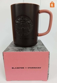 แก้วStarbucks Blackpink เซรามิค Mug พร้อมกล่อง พร้อมส่ง ปากแก้วกว้าง 8.5 cm ก้นแก้วกว้าง 8.5 cm สูง 12 cm