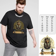 เสื้อยืดสกรีน ลายฟาโรห์ + พิมพ์คอNPP ด้วยDTF สุดเท่ห์ ผ้าCotton100% ใส่สบาย ใหญ่สุด 60 นิ้ว ระบายควา