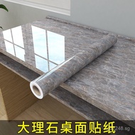 Moisture-Proof Wallpaper Renovation Table Stickers Desktop Furniture Waterproof Marble KI9S Cabinet 