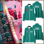 Squid Game Season 2 Zipped Sweatshirt Coat - Numbers 007/001/388 - Unisex