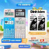 [ĐỘC QUYỀN ONLINE] TẶNG 1 HỘP 24 BÚT GEL G07 Máy tính Casio Fx-880BTG mới nhất dành cho học sinh cấp