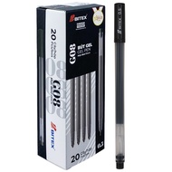 Hộp 20 Bút Gel 0.5 mm - Bitex G08 - Mực Đen