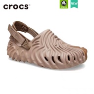 crocs แท้ Crocs pollex 100% Co-Branded รองเท้าแตะลําลอง น้ําหนักเบา ใส่สบาย ชายหาด สีเทา สีน้ําตาล