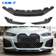 3Pcs Real Carbon Fiber Bumper Guard Bodykit for BMW 4 Series G26 M Sport Sedan 2020+ Front Bumper Li