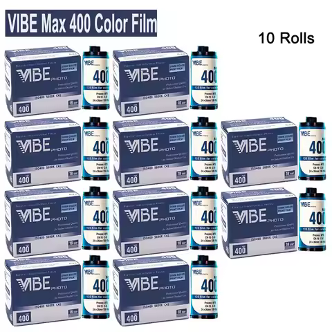 VIBE Max 400 Color Film 1-10Rolls 18EXP Per Roll 35mm Film ISO400 135 Negative Film For 135 Film Cam