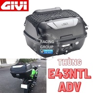 Givi E43NTL-ADV 43 Liter Mulebox Rear Mount for Motorcycles and Motorcycles, Black with Full Accesso