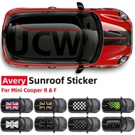 Brand New JCW Style Car Roof Sticker For JCW Mini Cooper F54 F55 F56auto parts Car decoration