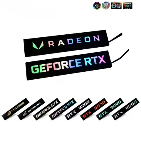Video Card Lighting Panel For RTX 5090 5080 4090,MOD GTX ROG 3060ti 4080 GPU Side ARGB Plate,Gamer C
