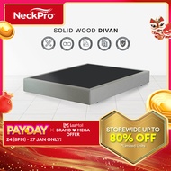 NeckPro Solid Wood Divan (Custom-Made Product) / Bed Frame /  Katil Queen/ Single/ Super Single/ Kin