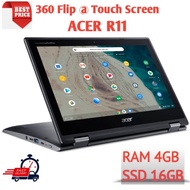 ACER Chromebook R11 360 Flip Touch Screen Intel Celeron N3150 Ram-4gb Ssd-16gb CHROME OS