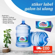 CETAK PRINT STIKER STICKER DEPOT GALON ISI ULANG AIR NANO WATER AQUA RO ISI ULANG MINERAL meteran
