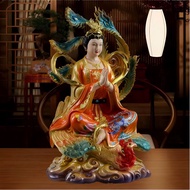 九天玄女娘娘神像汉白玉九天圣母体家用供奉树脂办公室摆件Nine Days Notre Dame Statues of White White Jade Nine Days Notre Dameydfj