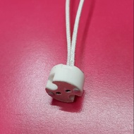 Round Terminal For Inserting A Plug-In Bulb Mr16 G4 G5 G6 White Short Strap