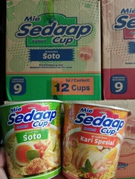 Sedaap Cup Mie Instant 1 dus isi 12 cup mie