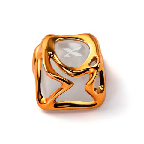 XVX Personalized Creative ABS Keycaps Golden Matte And Translucent Metallic Texture Keyboard Mechani