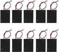 DIANN 10pcs AAA Battery Holder 4xAAA Battery Holder Case with On/Off Switch AAA Battery Holder with